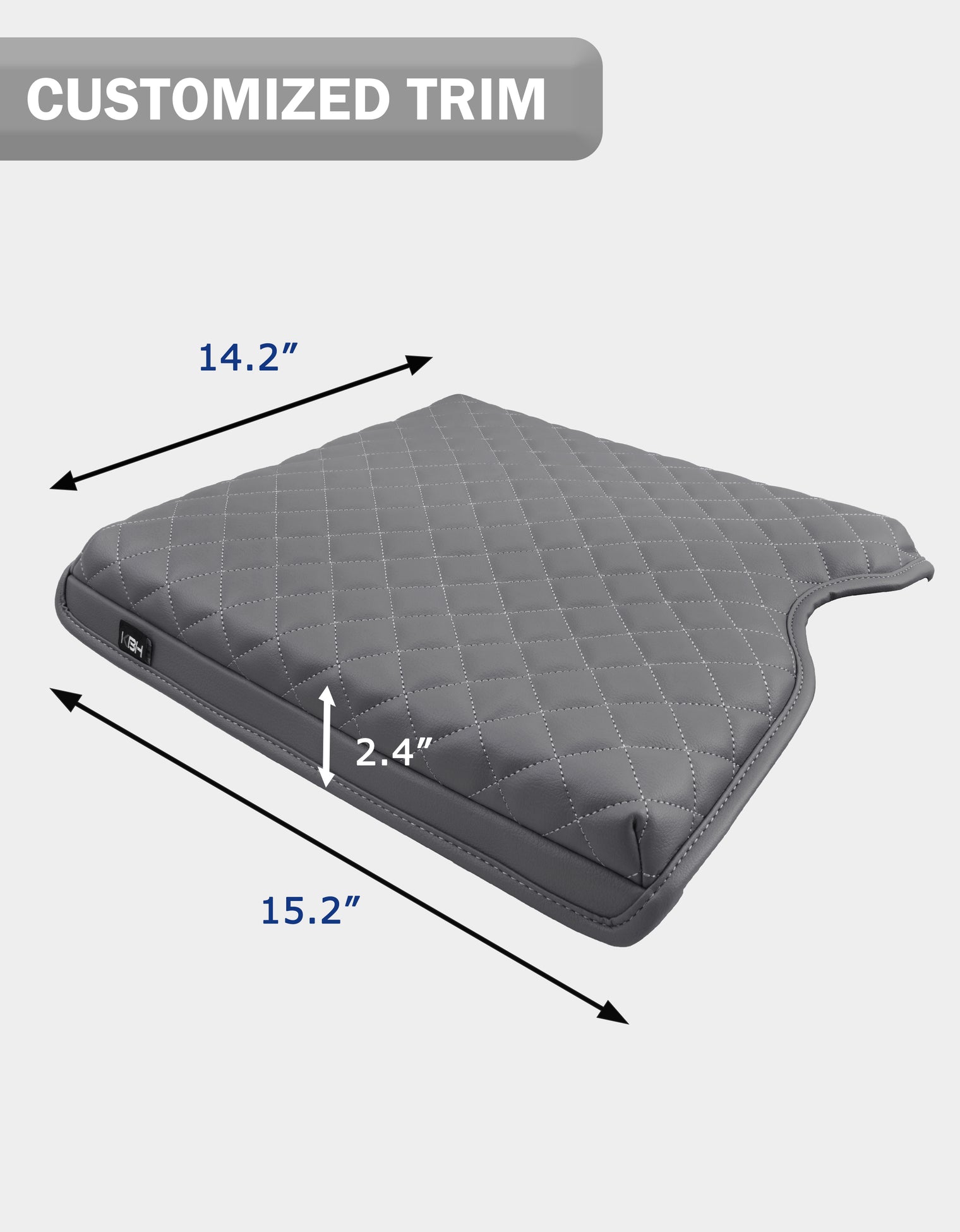 KBH Center Console Armrest Cover Pad for Jump Seat 2015-2025 Ford F150, 2017-2025 Ford F250 F350 F450 F550 Super Duty