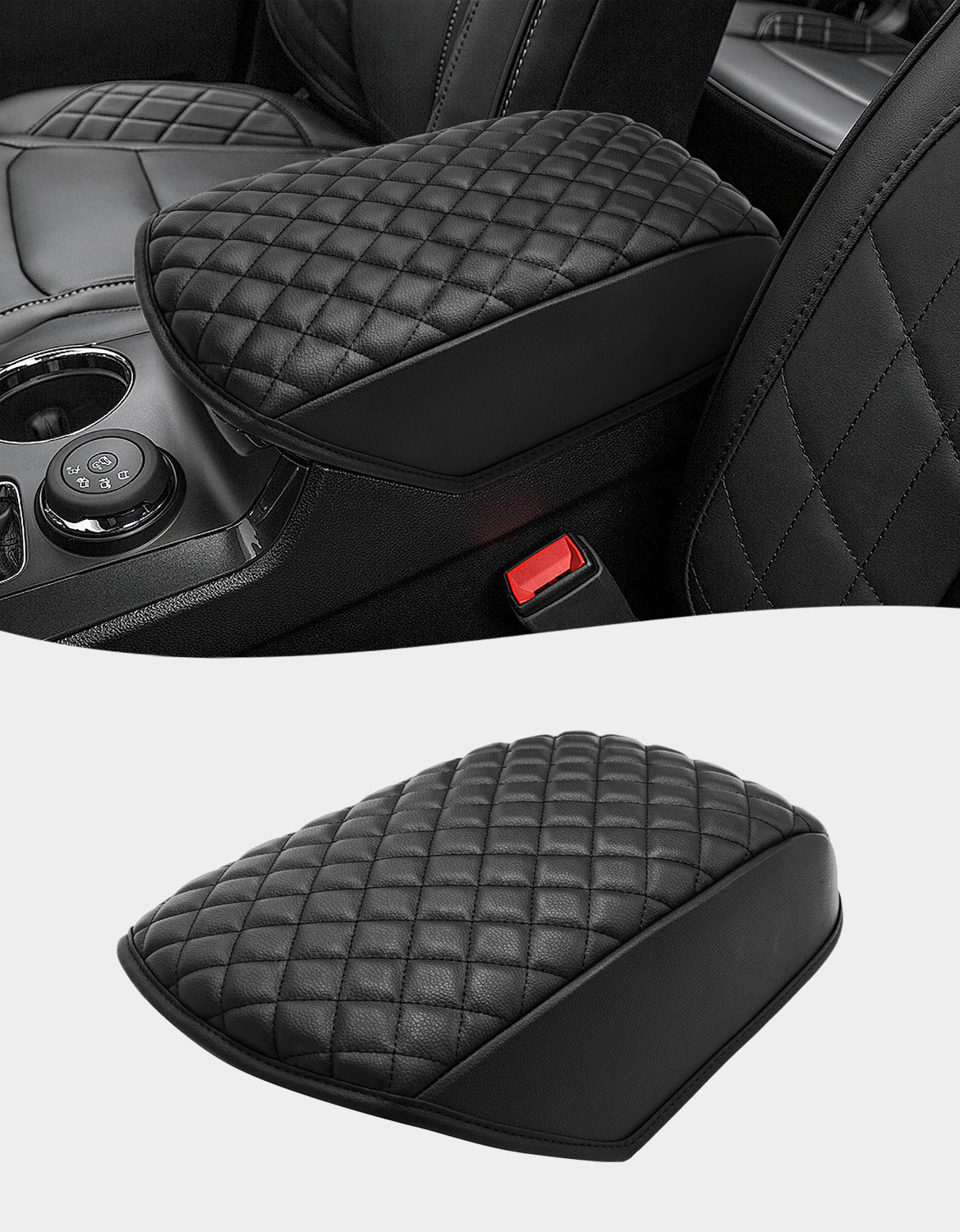 KBH Center Console Armrest Cover Pad Protector for 2011-2019 Ford Explorer
