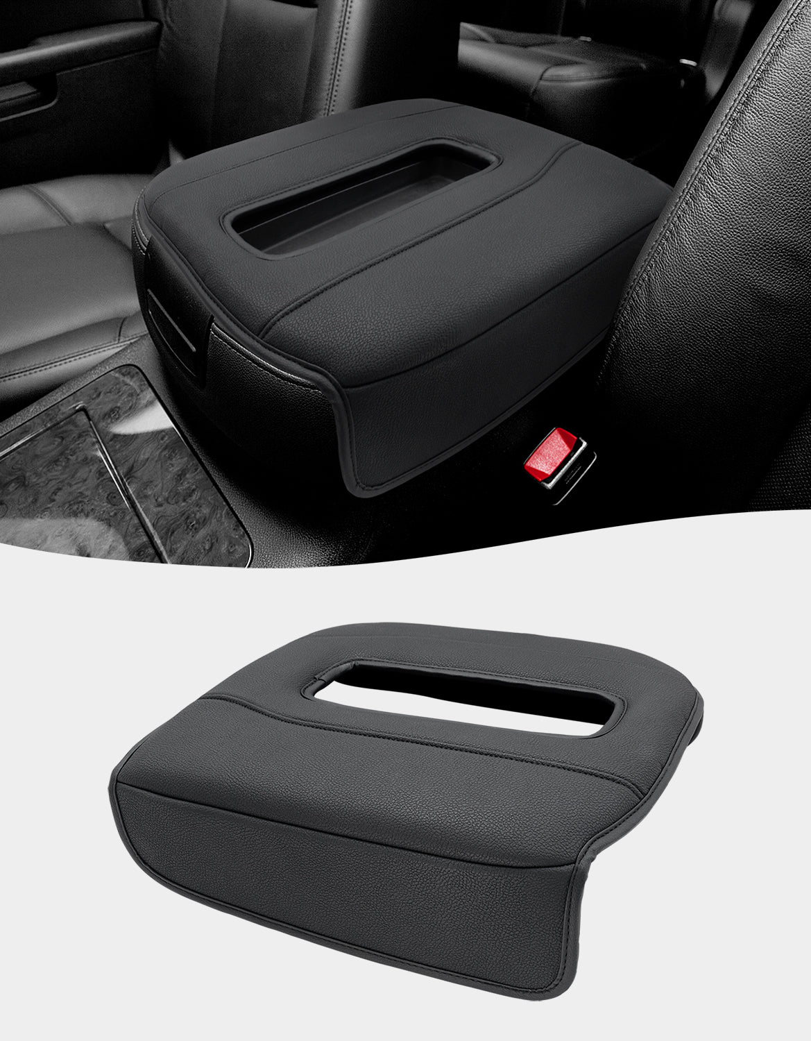 KBH Center Console Armrest Cover for Bucket Seat 2007-2014 Chevy Silverado 1500 2500 3500,2007-2014 Chevy Avalanche & Suburban & Tahoe,2007-2014 GMC Sierra 1500 2500 3500,2007-2014 GMC Yukon