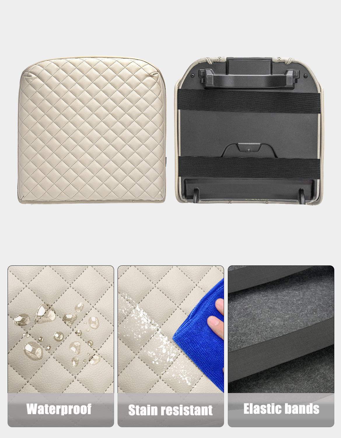 KBH Center Console Armrest Cover Pad for Bucket Seat 2019-2025 Chevy Silverado 1500 2500 3500,2019-2025 GMC Sierra 1500 2500 3500,2021-2025 Tahoe/Suburban/Yukon
