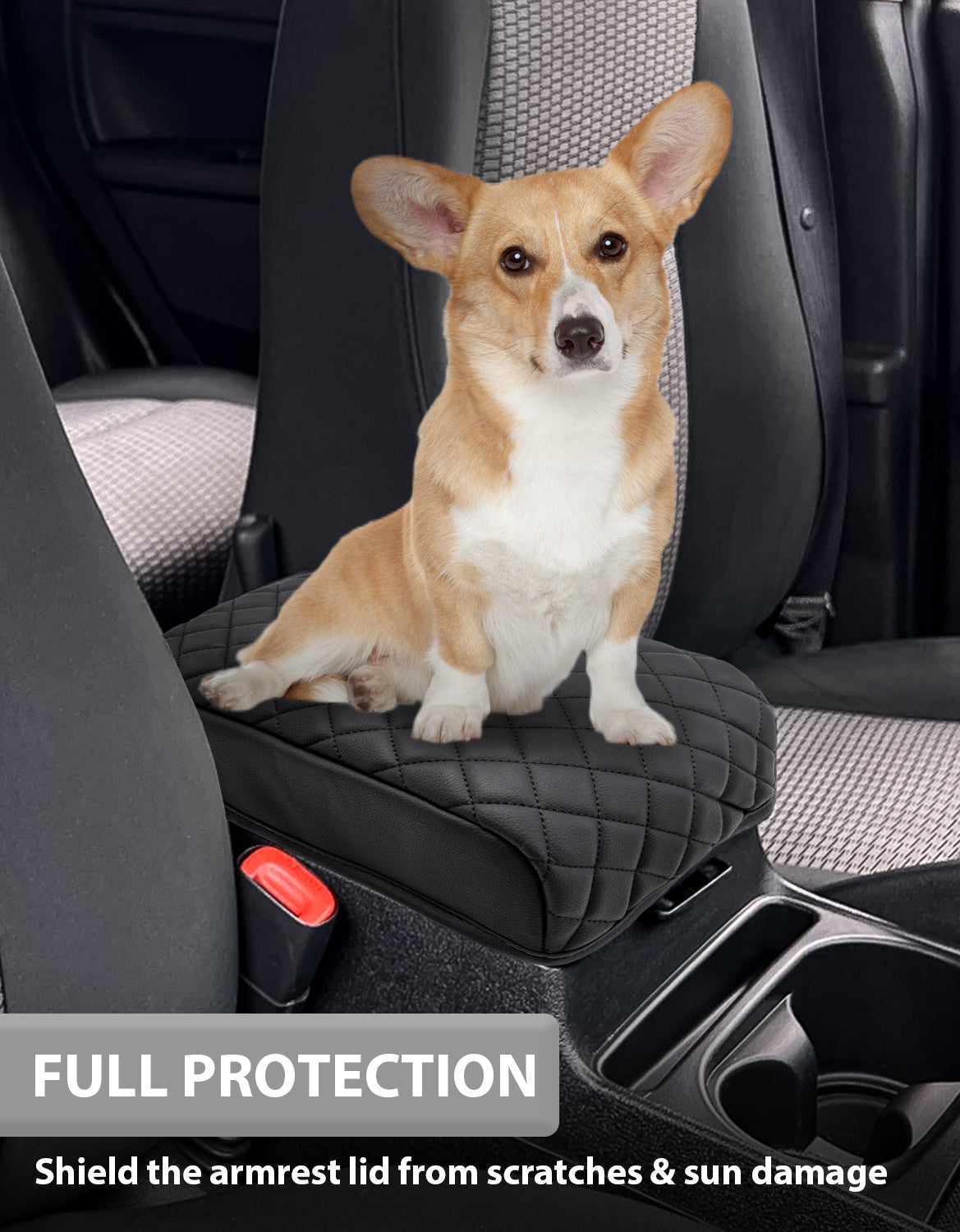 KBH Center Console Armrest Cover for 2005-2010 Jeep Grand Cherokee,2005-2010 Jeep Commander