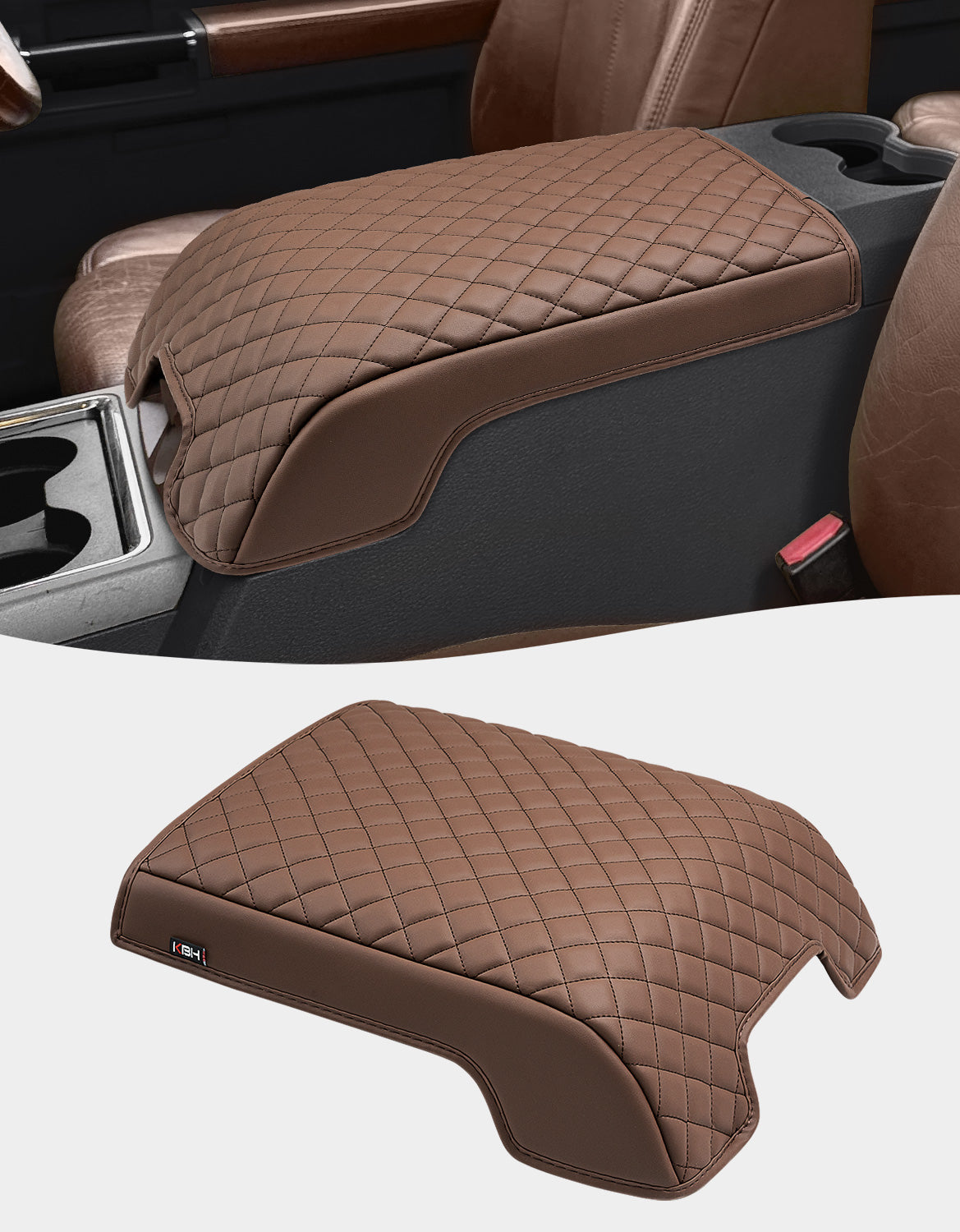 Center Console Cover Pad for Bucket Seat 2011-2016 Ford F250 F350 F450 F550 Super Duty
