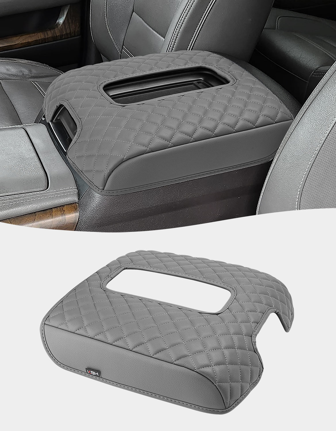 Center Console Armrest Cover Pad for Bucket Seat 2014-2018 Chevy Silverado 1500 2500 3500,2014-2018 GMC Sierra 1500 2500 3500,2015-2020 Tahoe/Yukon/Suburban