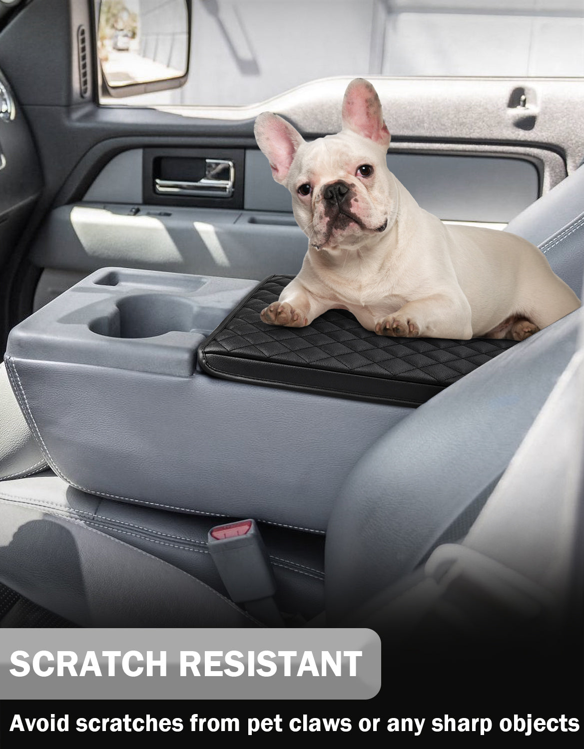 KBH Center Console Armrest Cover Pad for Jump Seat 2011-2014 Ford F150