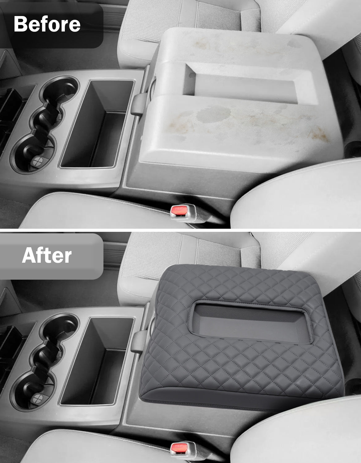 KBH Center Console Armrest Cover Pad for Bucket Seat Dodge Ram Floor Business 2006-2009 Dodge Ram Floor Business