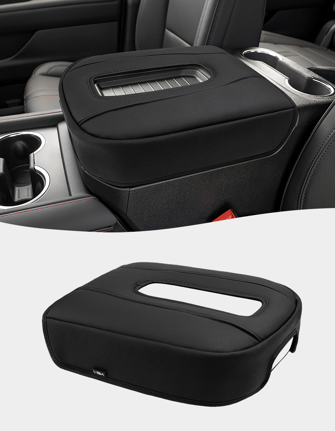 Power Sliding Console Armrest Cover for Bucket Seat 2021-2026 Chevy Tahoe Suburban,2021-2025 GMC Yukon Wireless charging port
