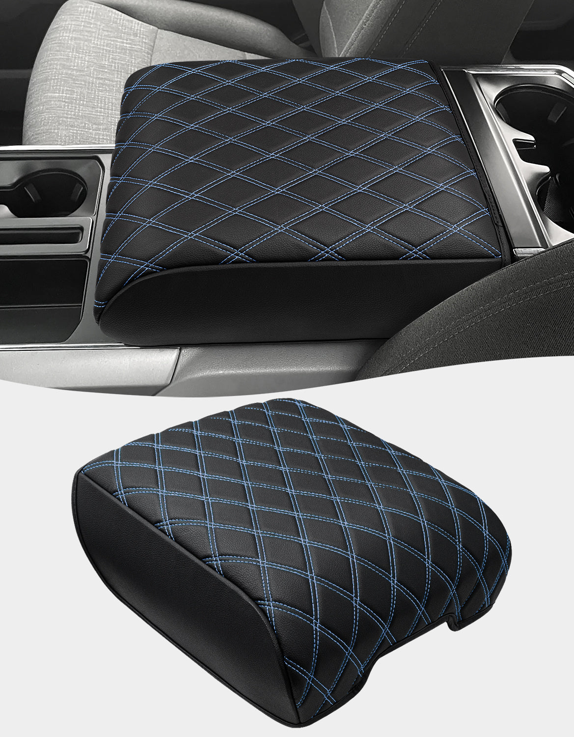 KBH Center Console Armrest Cover Pad for Bucket Seat 2021-2025 Ford F-150