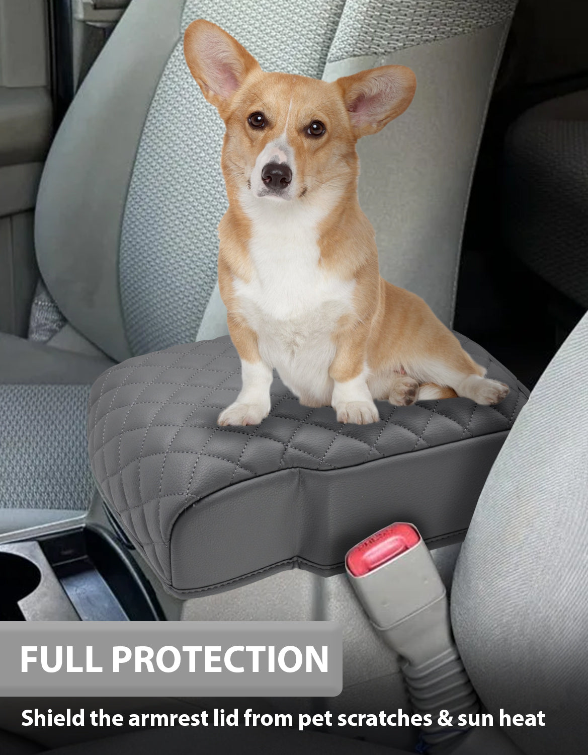 KBH Center Console Armrest Cover for 2005-2010 Jeep Grand Cherokee,2005-2010 Jeep Commander