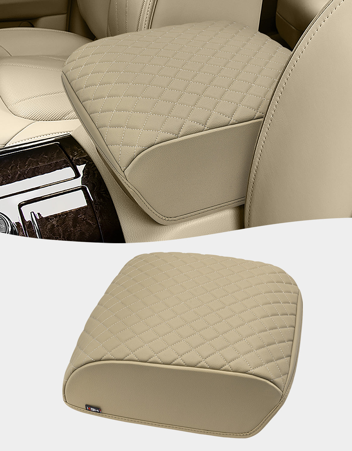 KBH Center Console Armrest Cover Pad Protector for Infiniti QX56 2011-2017, Infiniti QX80 2011-2017