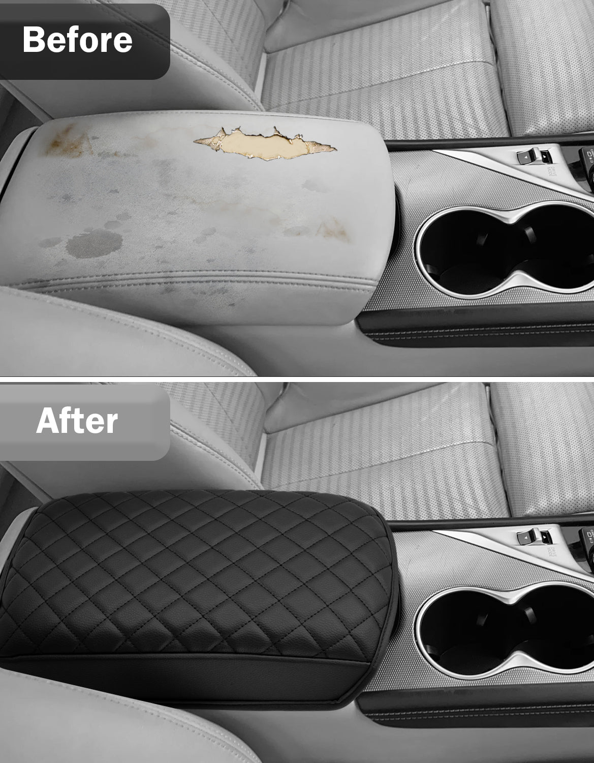 KBH Center Console Armrest Cover Pad Protector for Infiniti Q50 2014-2024