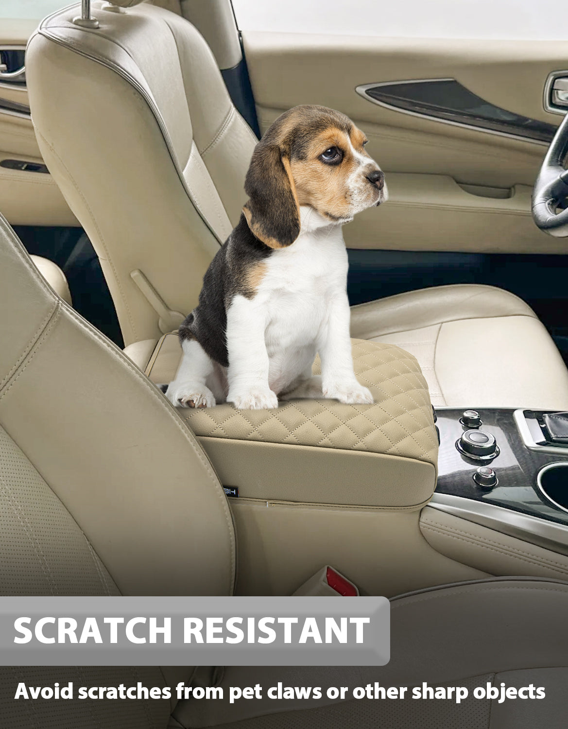 KBH Center Console Armrest Cover Cushion Pad Protector for 2013-2020 Nissan Pathfinder,2013-2020 Infiniti QX60 / JX35