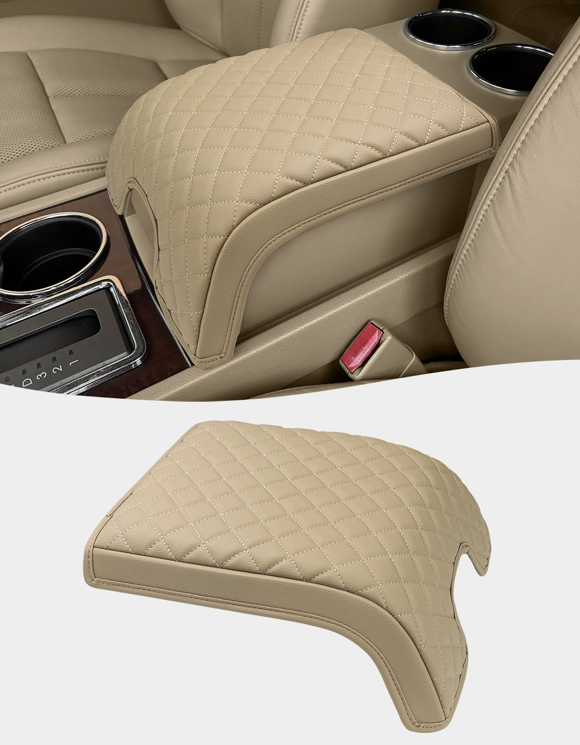 KBH Center Console Armrest Cover Pad for Lincoln Navigator 2007-2014