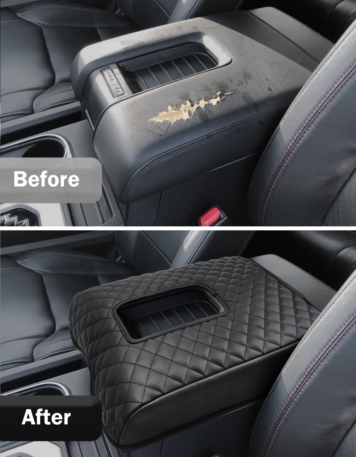KBH Center Console Armrest Cover for 2014-2021 Toyota Tundra