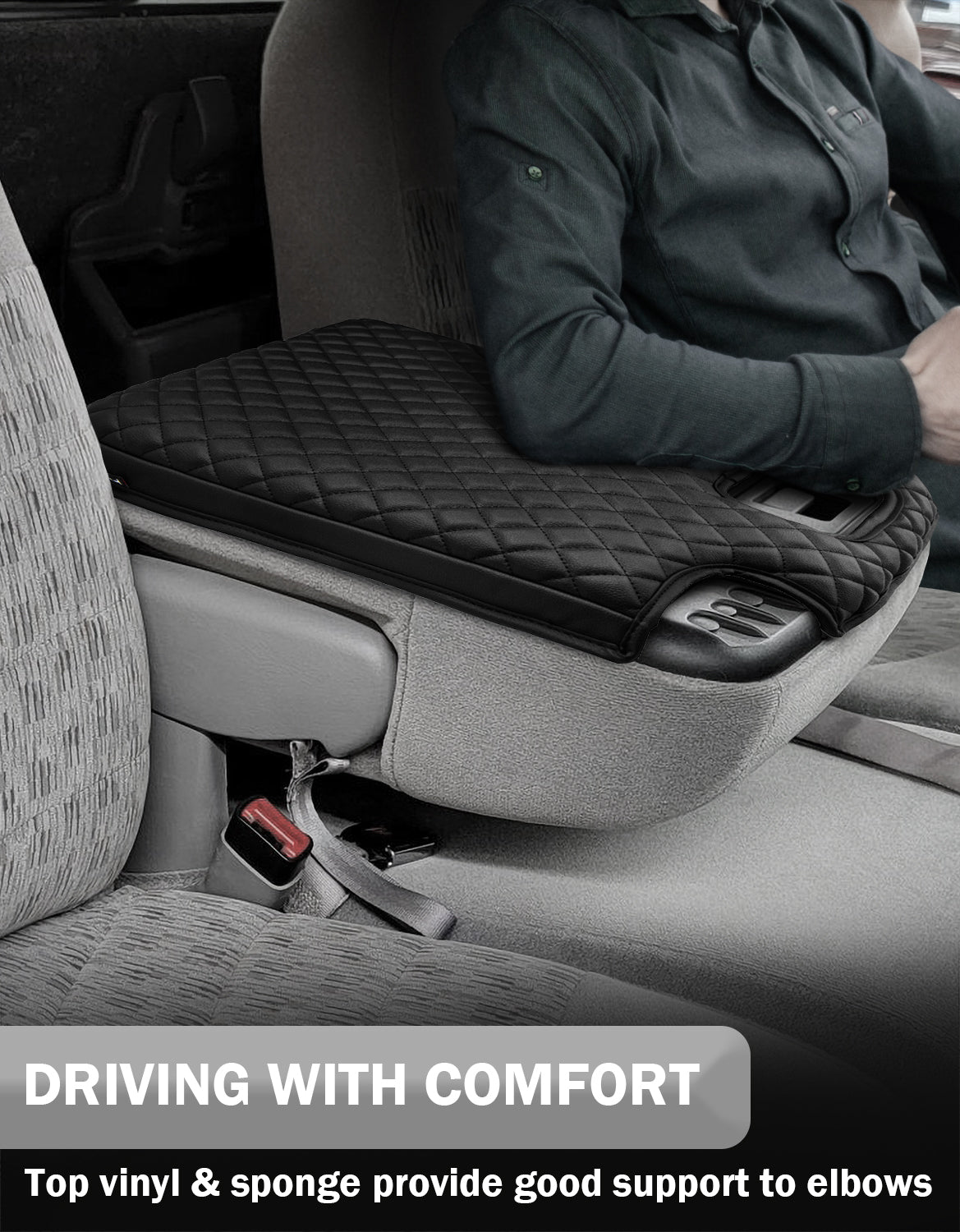 KBH Center Console Armrest Cover Pad for Jump Seat 1999-2001 Ford F250 F350 F450 Super Duty