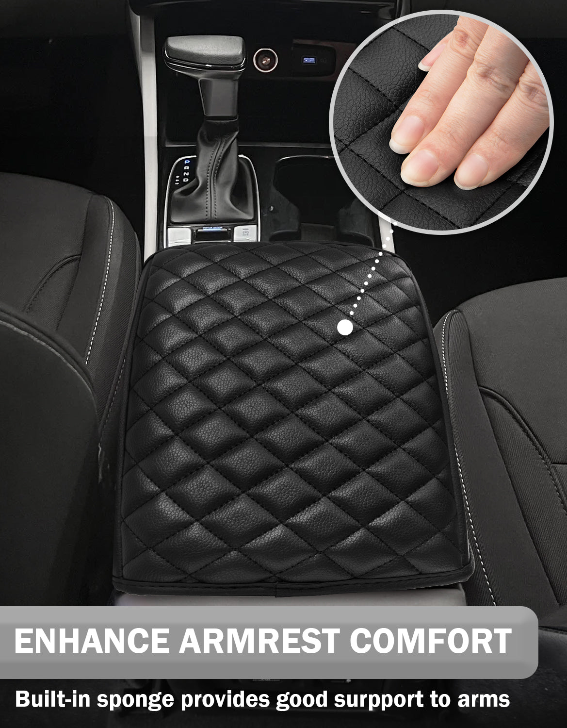 KBH Center Console Armrest Cover for Hyundai Tucson 2022-2024