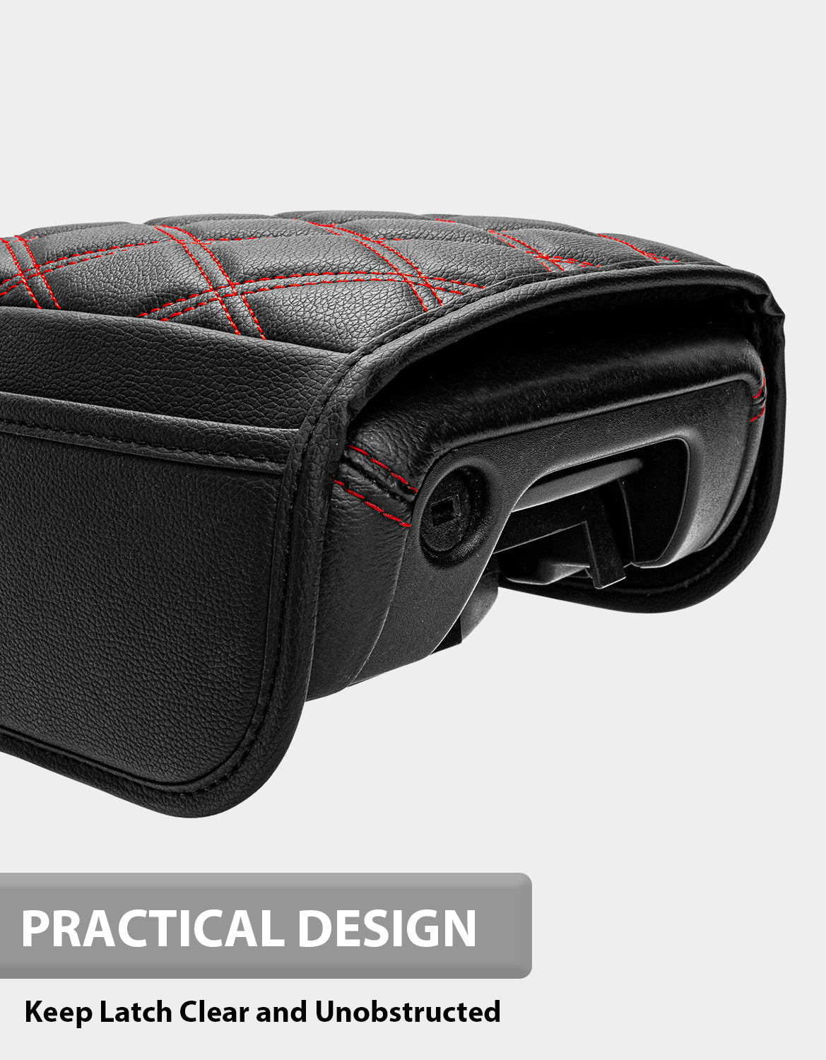 Center Console Armrest Cover for 2018-2025 Jeep Wrangler JL with Side Pockets