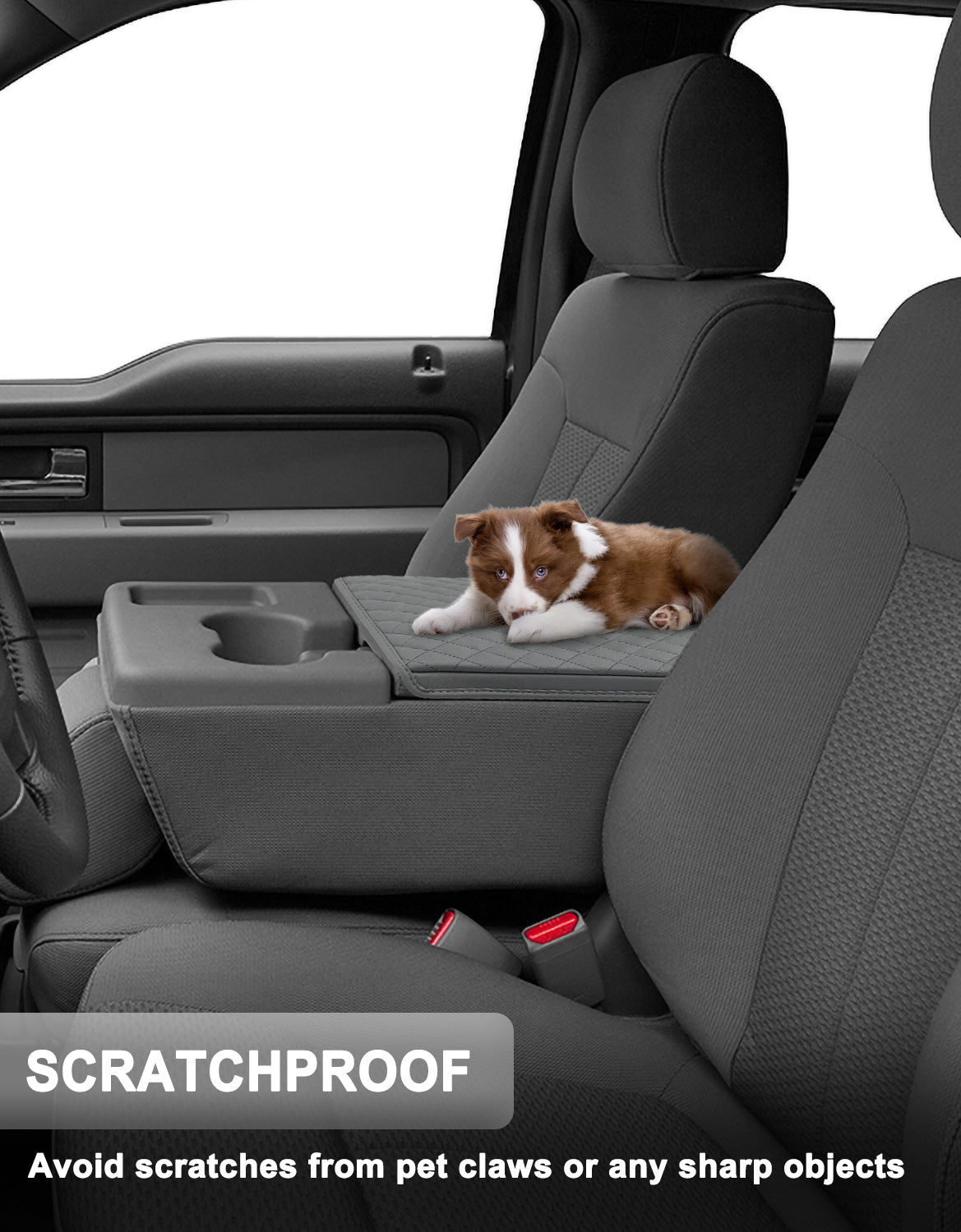 KBH Center Console Armrest Cover Pad for Jump Seat 2011-2014 Ford F150