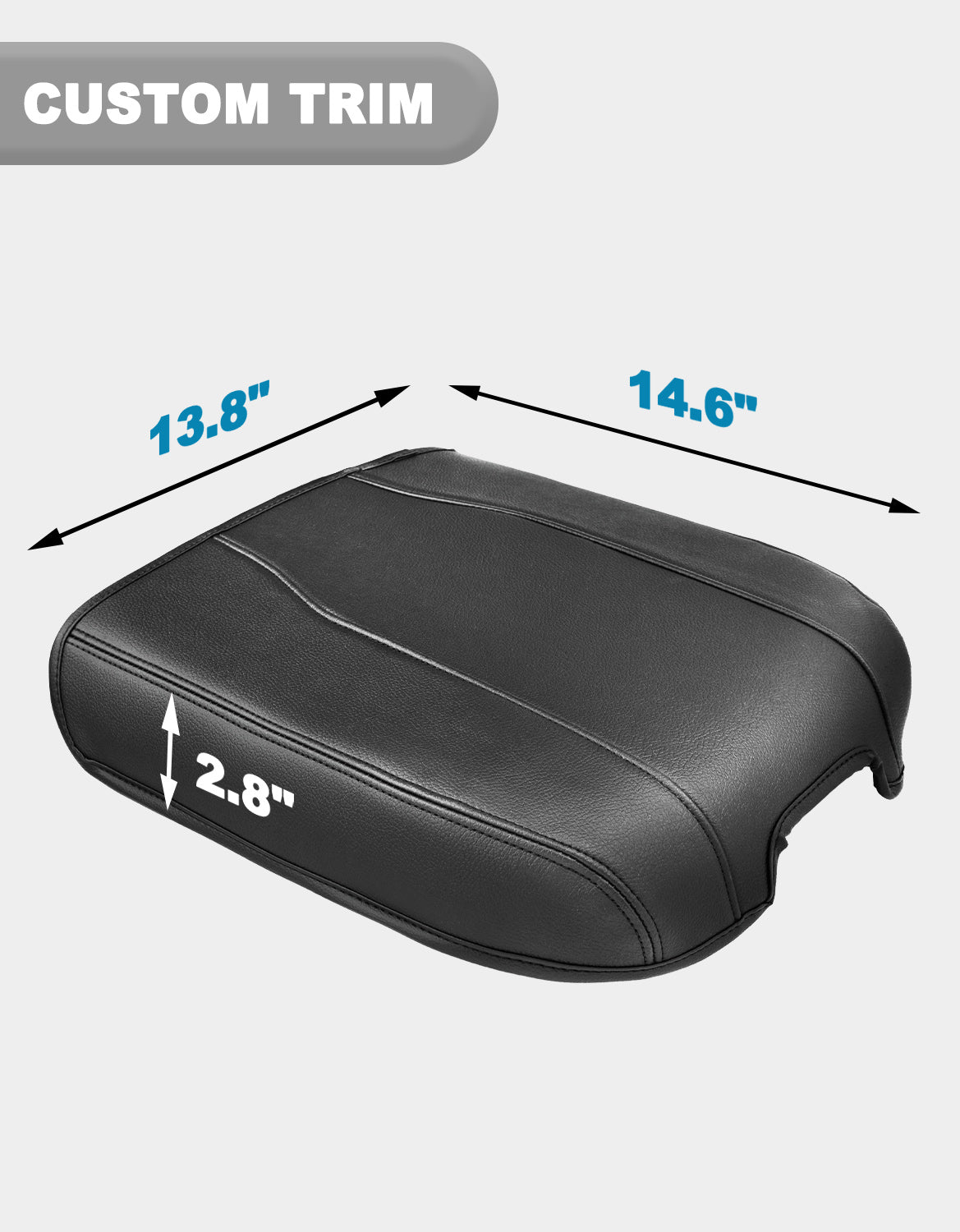 KBH Center Console Armrest Cover for Bucket Seat 2019-2026 Chevy Silverado 1500 2500 3500,2019-2026 GMC Sierra 1500 2500 3500,2021-2026 Tahoe/Suburban/Yukon