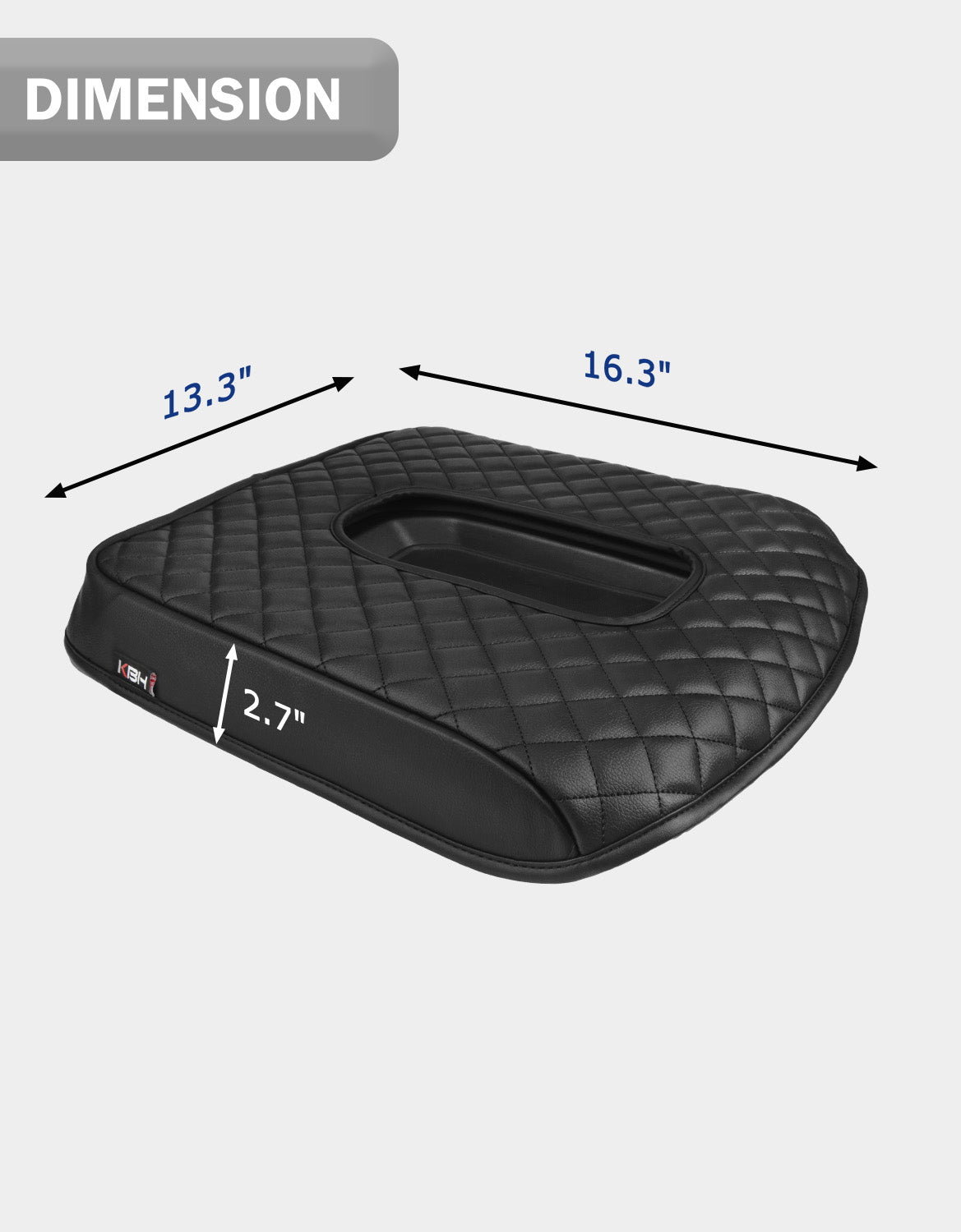 KBH Center Console Armrest Cover Pad for Jump Seat 2019-2026 GMC Sierra 1500 2500 3500,2019-2026 Chevy Silverado 1500 2500 3500