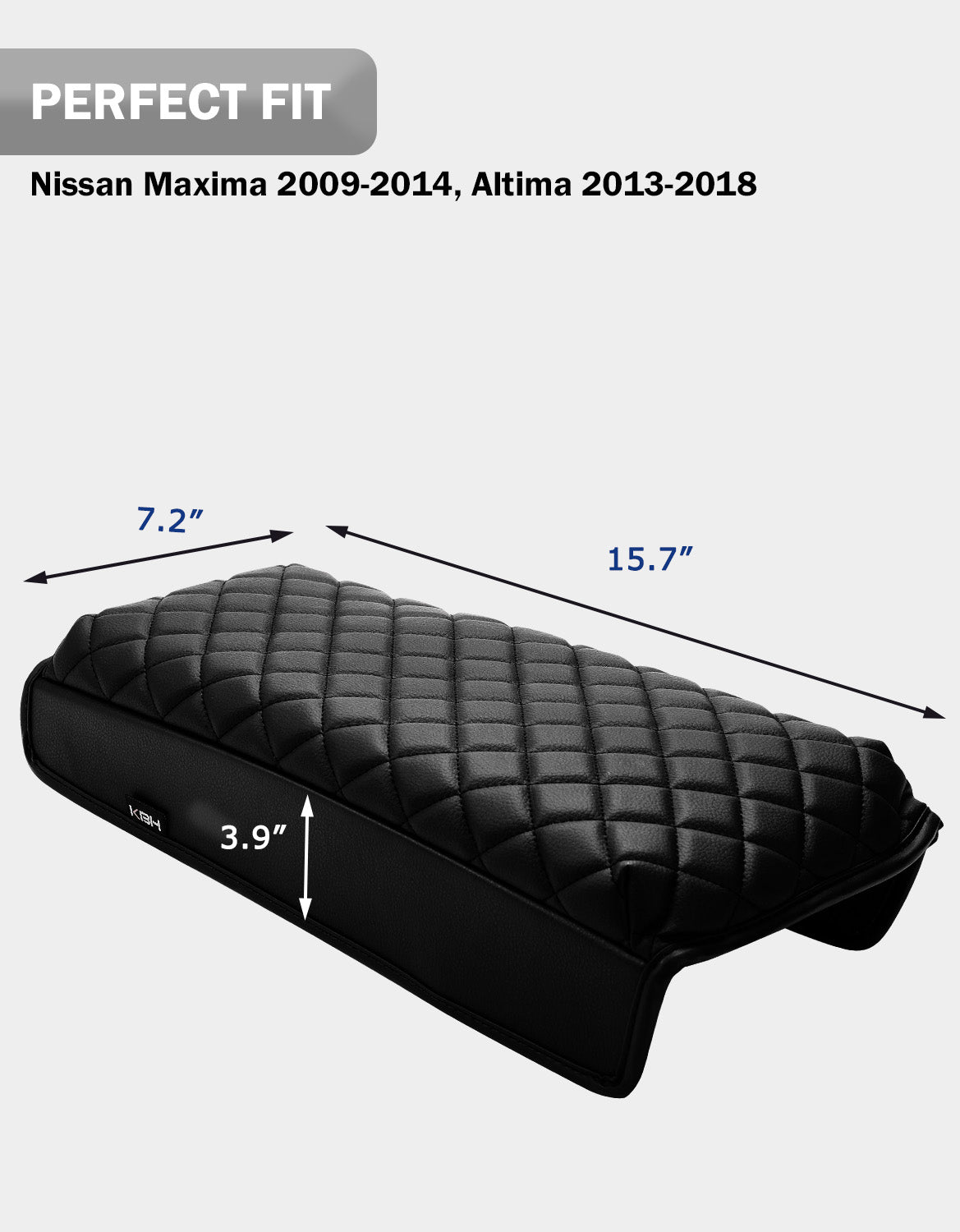 KBH Center Console Armrest Cover Pad for 2009-2014 Nissan Maxima,2013-2018 Nissan Altima
