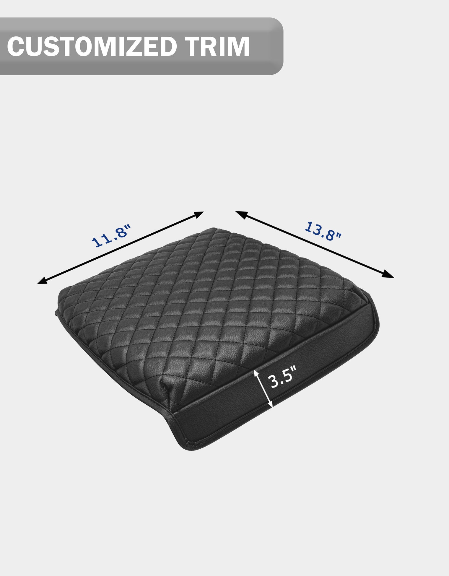 KBH Center Console Armrest Cover Cushion Pad for Jump Seat 2014-2018 Chevy Silverado 1500 2500 3500,2014-2018 GMC Sierra 1500 2500 3500