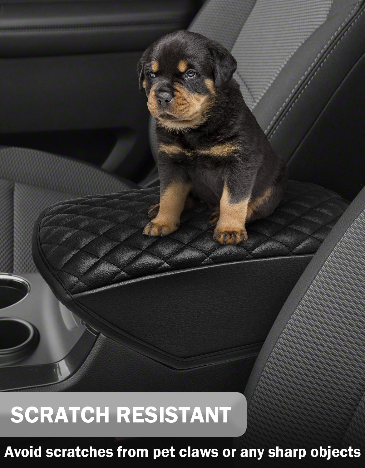 KBH Center Console Armrest Cover Pad Protector for 2011-2019 Ford Explorer