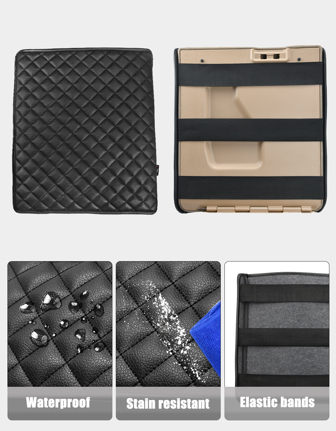 KBH Center Console Armrest Cover Pad for Jump Seat 2011-2014 Ford F150