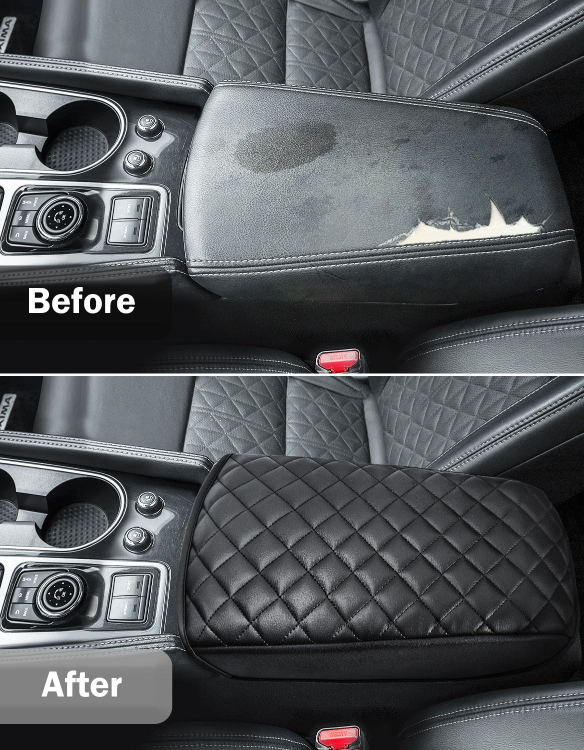 KBH Center Console Armrest Cover Pad for Nissan Maxima 2016-2024