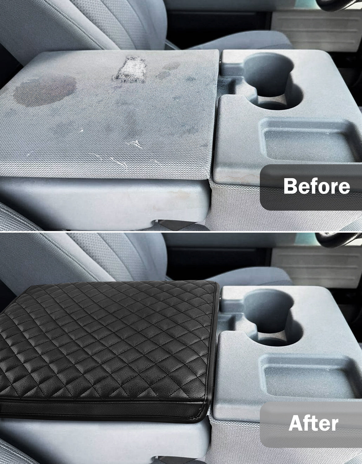 KBH Center Console Armrest Cover Pad for Jump Seat 2011-2014 Ford F150