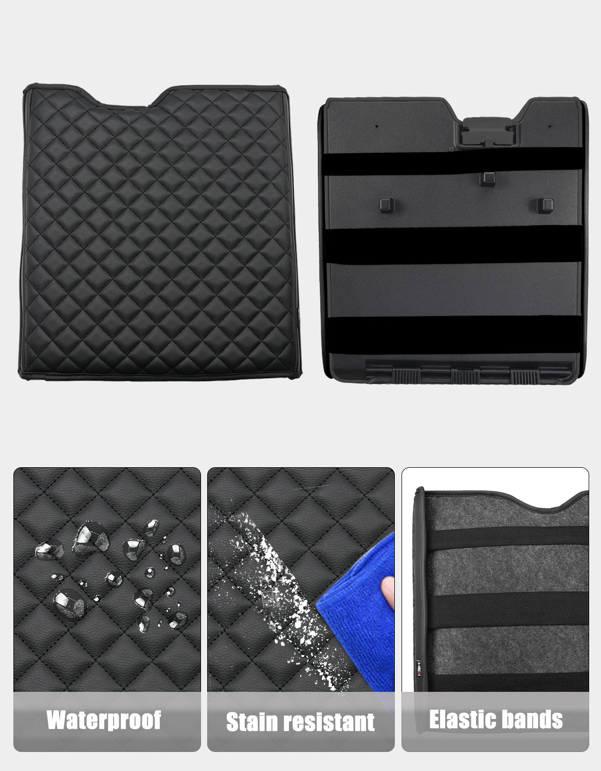 KBH Center Console Armrest Cover Pad for Jump Seat 2015-2025 Ford F150, 2017-2025 Ford F250 F350 F450 F550 Super Duty