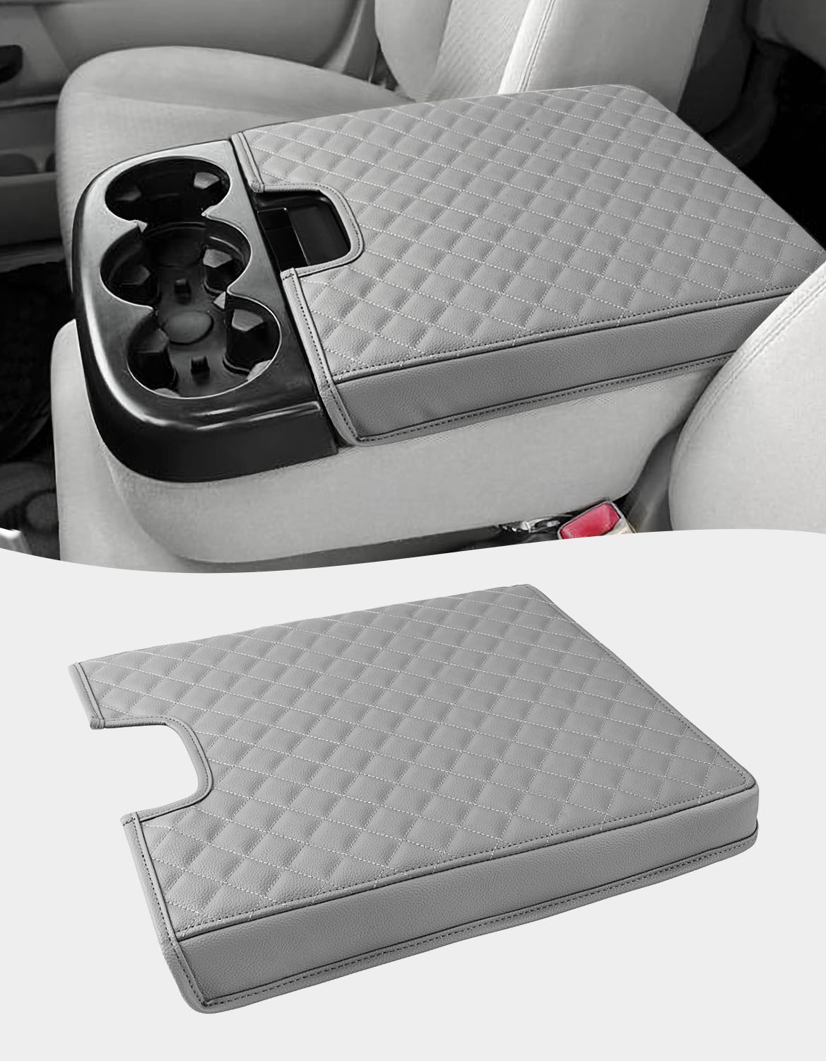 KBH Center Console Armrest Cover for Jump Seat 2007-2013 Chevy Silverado 1500 2500 3500,2007-2013 Chevy Tahoe & Suburban,2007-2013 GMC Sierra 1500 2500 3500,2007-2013 GMC Yukon