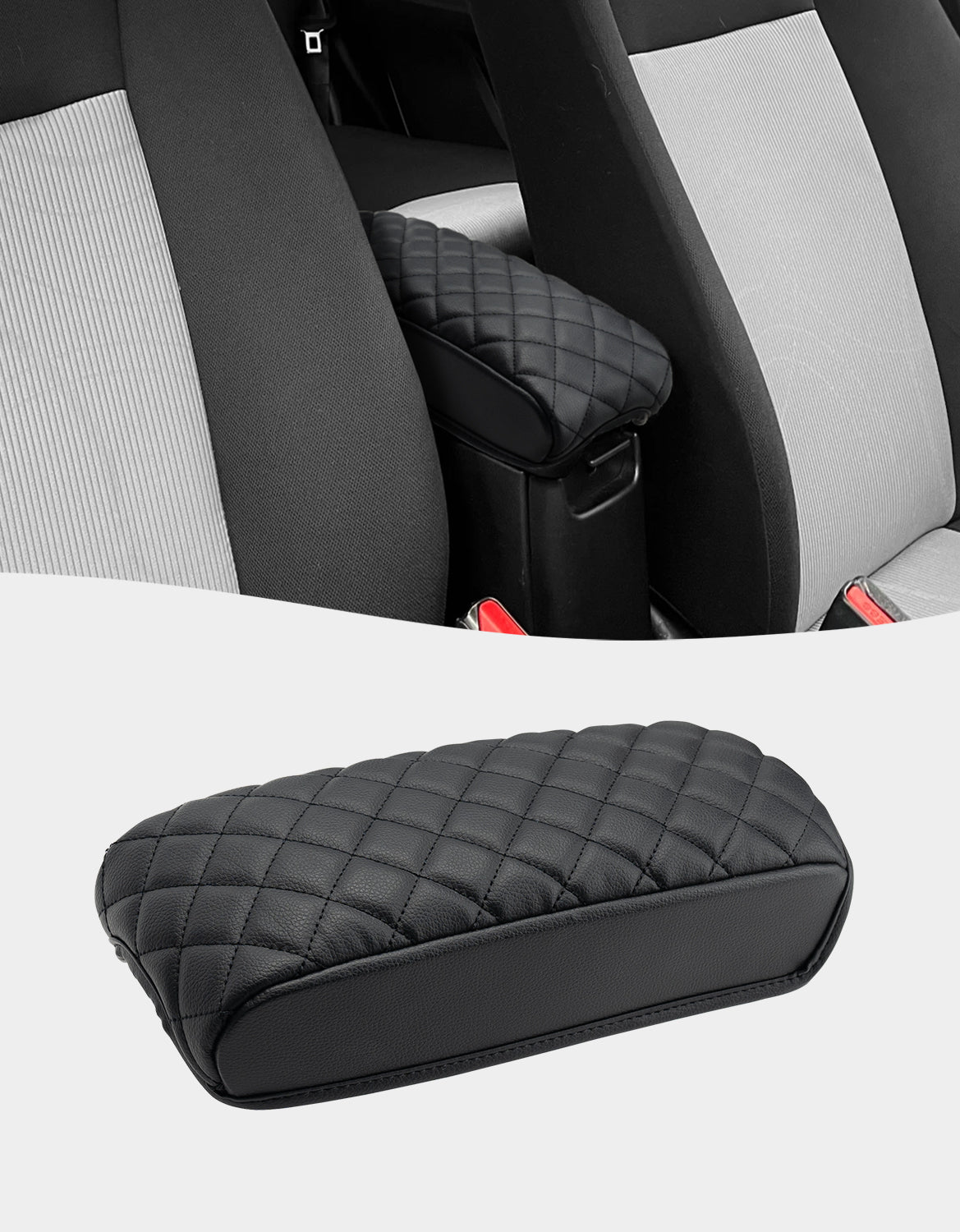 KBH Black Center Console Armrest Cover for 2012-2019 Toyota Prius C