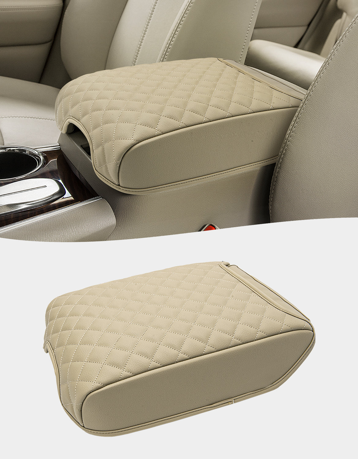 KBH Center Console Armrest Cover Cushion Pad Protector for 2013-2020 Nissan Pathfinder,2013-2020 Infiniti QX60 / JX35