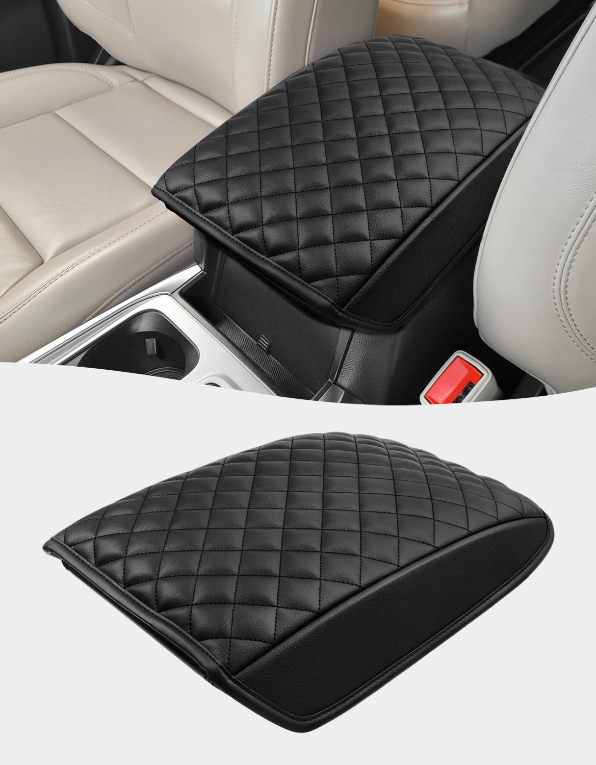 KBH Center Console Armrest Cover Pad Cushion Protector for 2020-2026 Ford Explorer