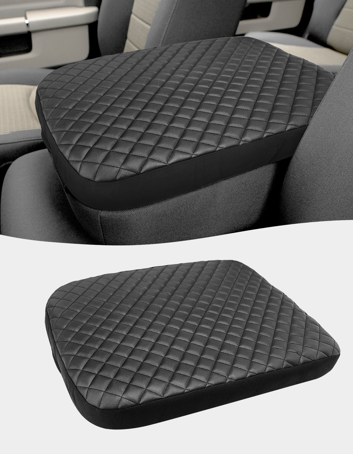 KBH Center Console Armrest Cover Pad for Jump Seat 2002-2012 Dodge Ram 1500 2500 3500