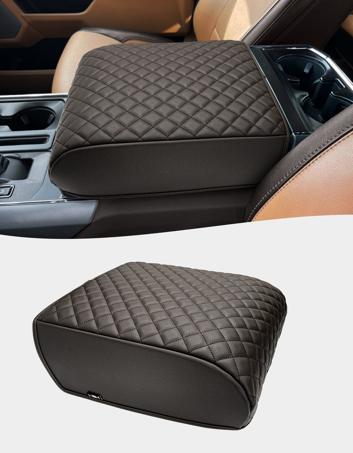 Center Console Armrest Cover Pad for Bucket Seat 2021-2026 Ford F-150