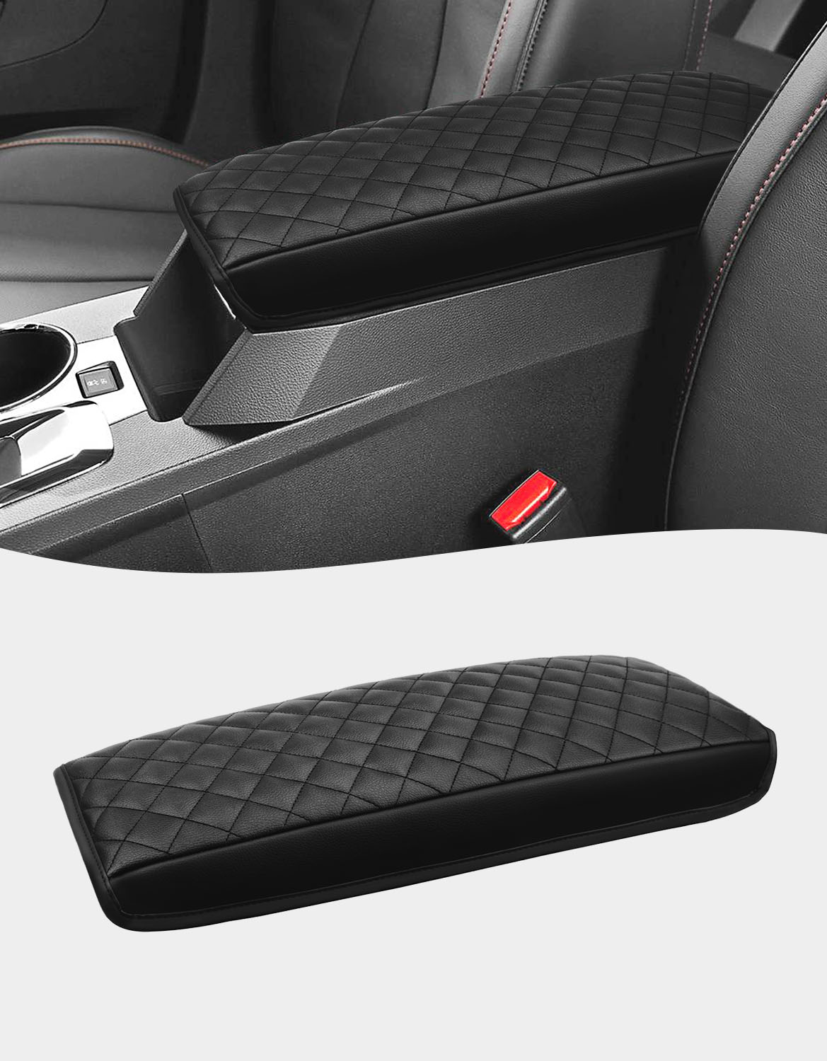KBH Center Console Armrest Cover for 2010-2017 Chevy Equinox,2010-2017 GMC Terrain