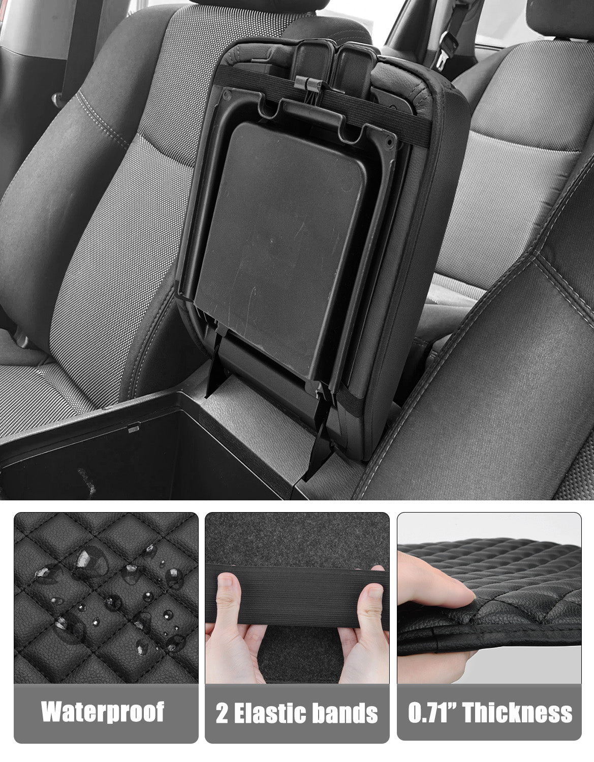 KBH Center Console Armrest Cover Cushion Pad Protector for 2013-2020 Nissan Pathfinder,2013-2020 Infiniti QX60 / JX35