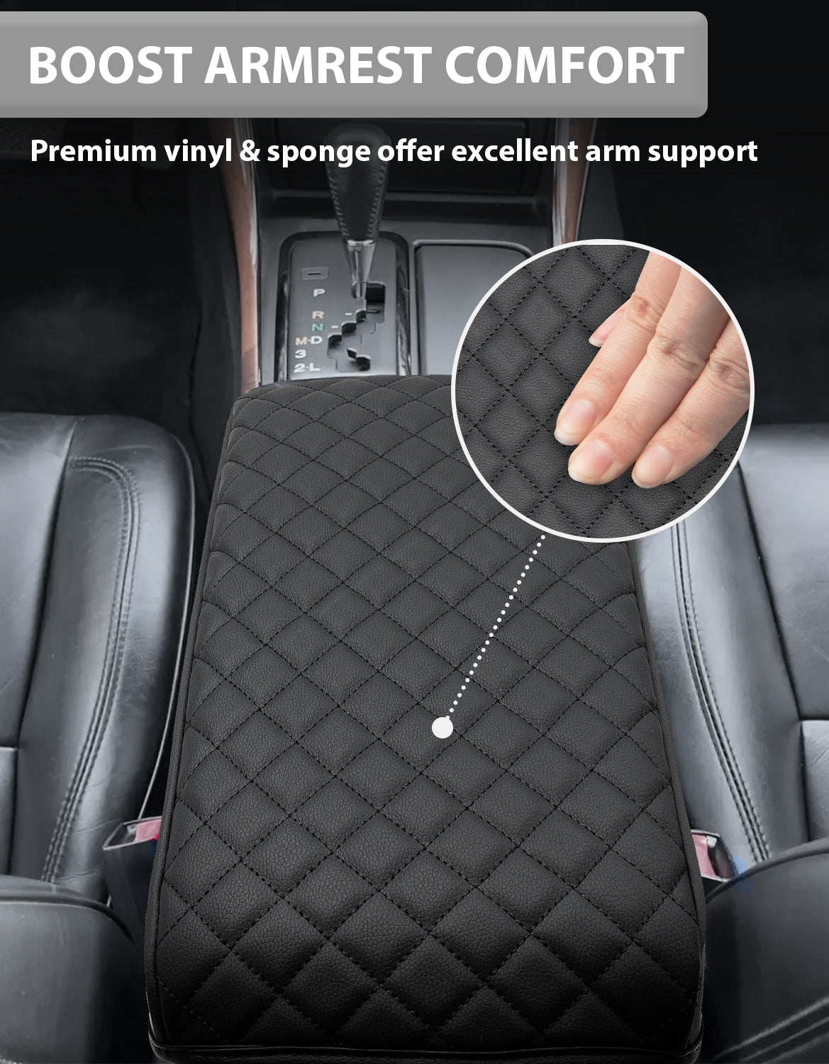 KBH Center Console Armrest Cover Pad for 1998-2005 Lexus GS300 GS400 GS430