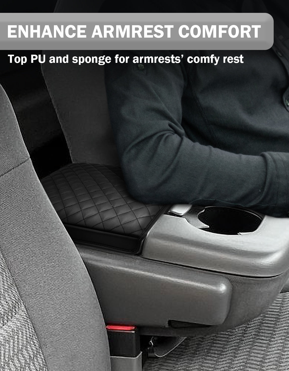 KBH Center Console Armrest Cover Pad for jump Seat 1997-2003 Ford F150