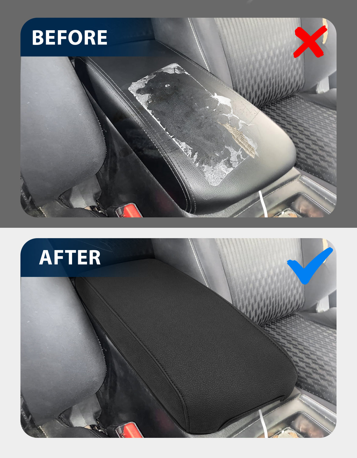 KBH Center Console Armrest Cover for 2009-2014 Nissan Maxima,2013-2018 Nissan Altima