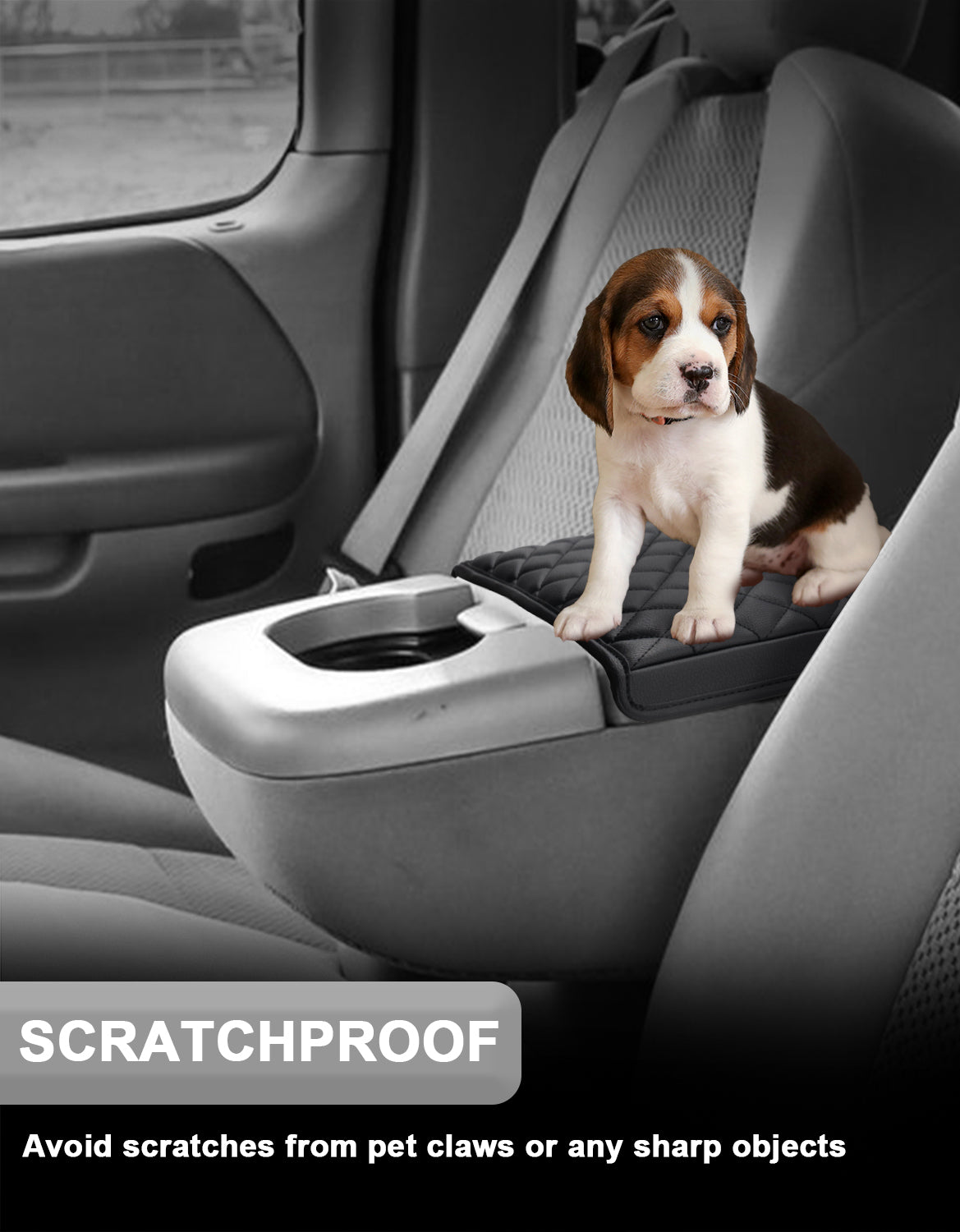 KBH Center Console Armrest Cover Pad for Jump Seat 1999-2003 Ford F150