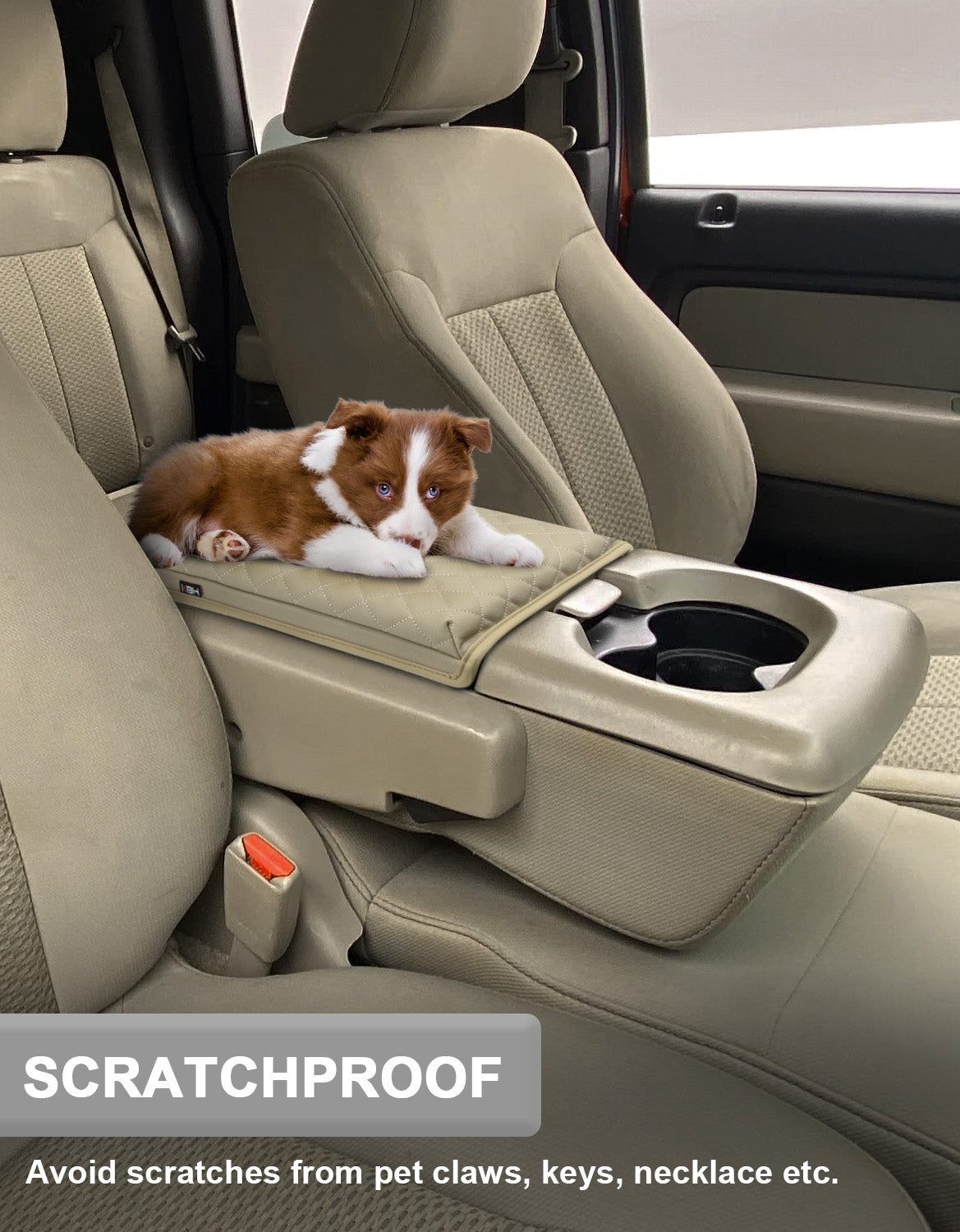 KBH Center Console Armrest Cover Pad for Jump Seat 2004-2010 Ford F150