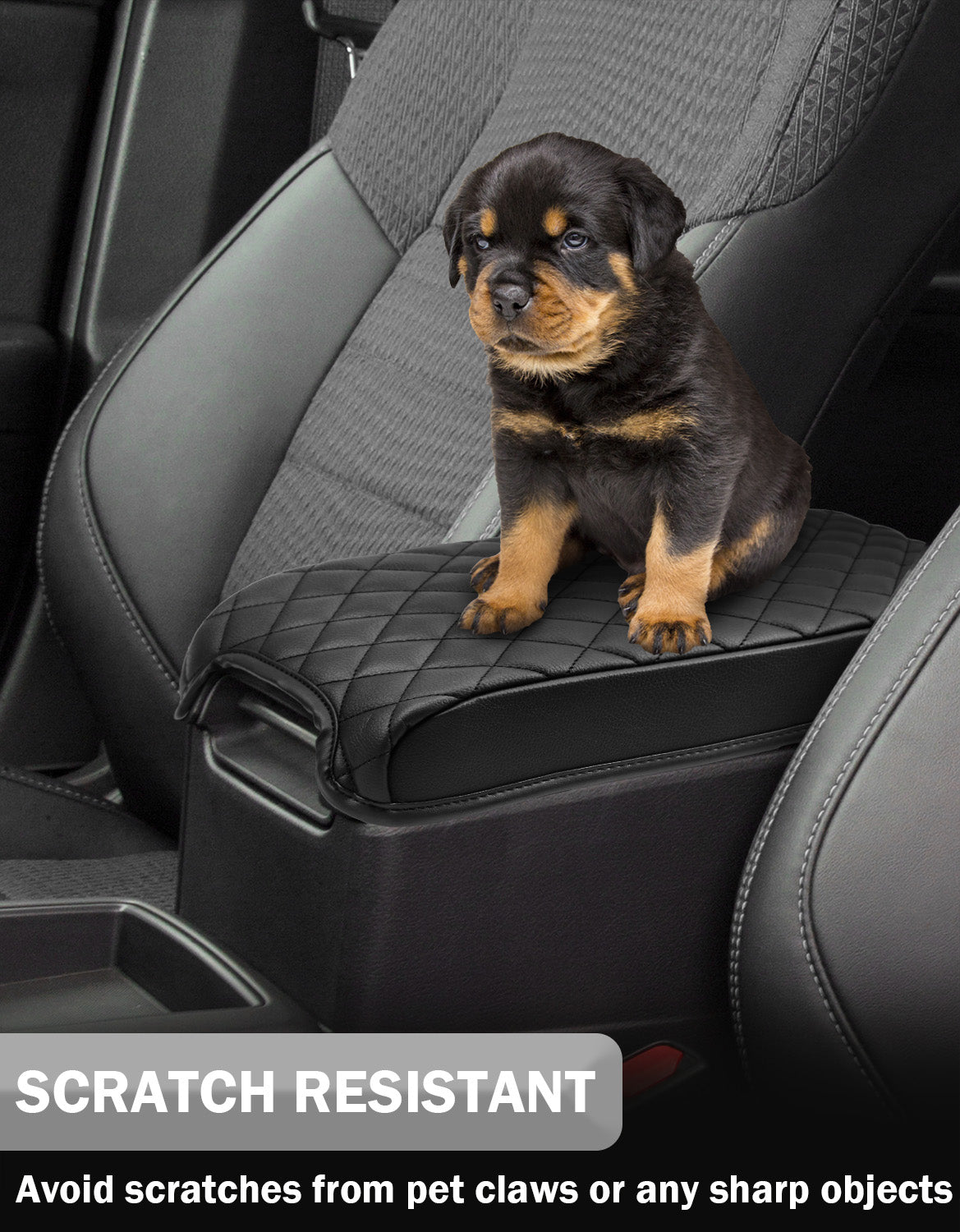 KBH Center Console Armrest Cover Cushion Pad Protector for Toyota Camry 2012-2017