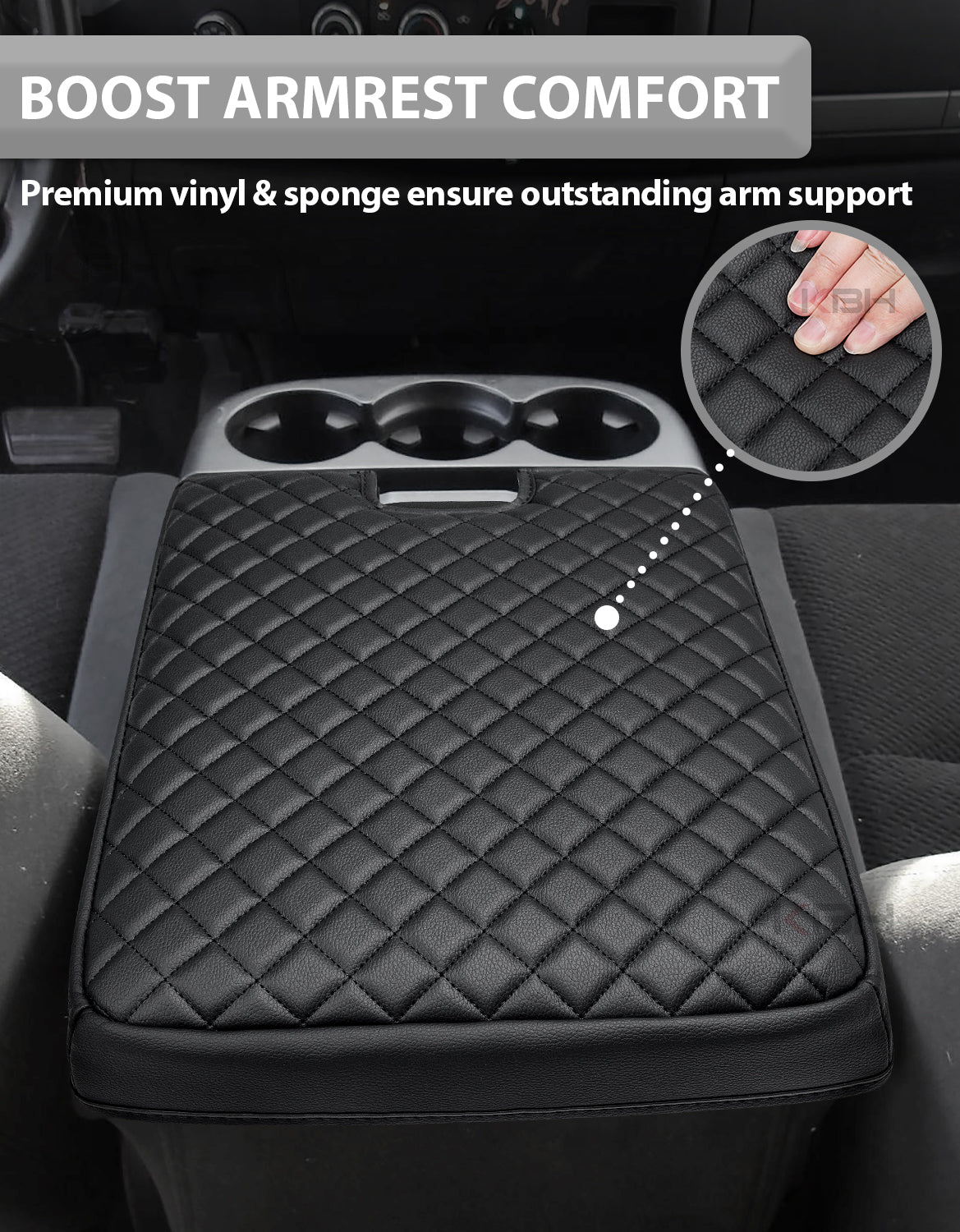 Center Console Armrest Cover for Jump Seat 2007-2013 Chevy Silverado 1500 2500 3500,2007-2013 Chevy Tahoe & Suburban,2007-2013 GMC Sierra 1500 2500 3500,2007-2013 GMC Yukon