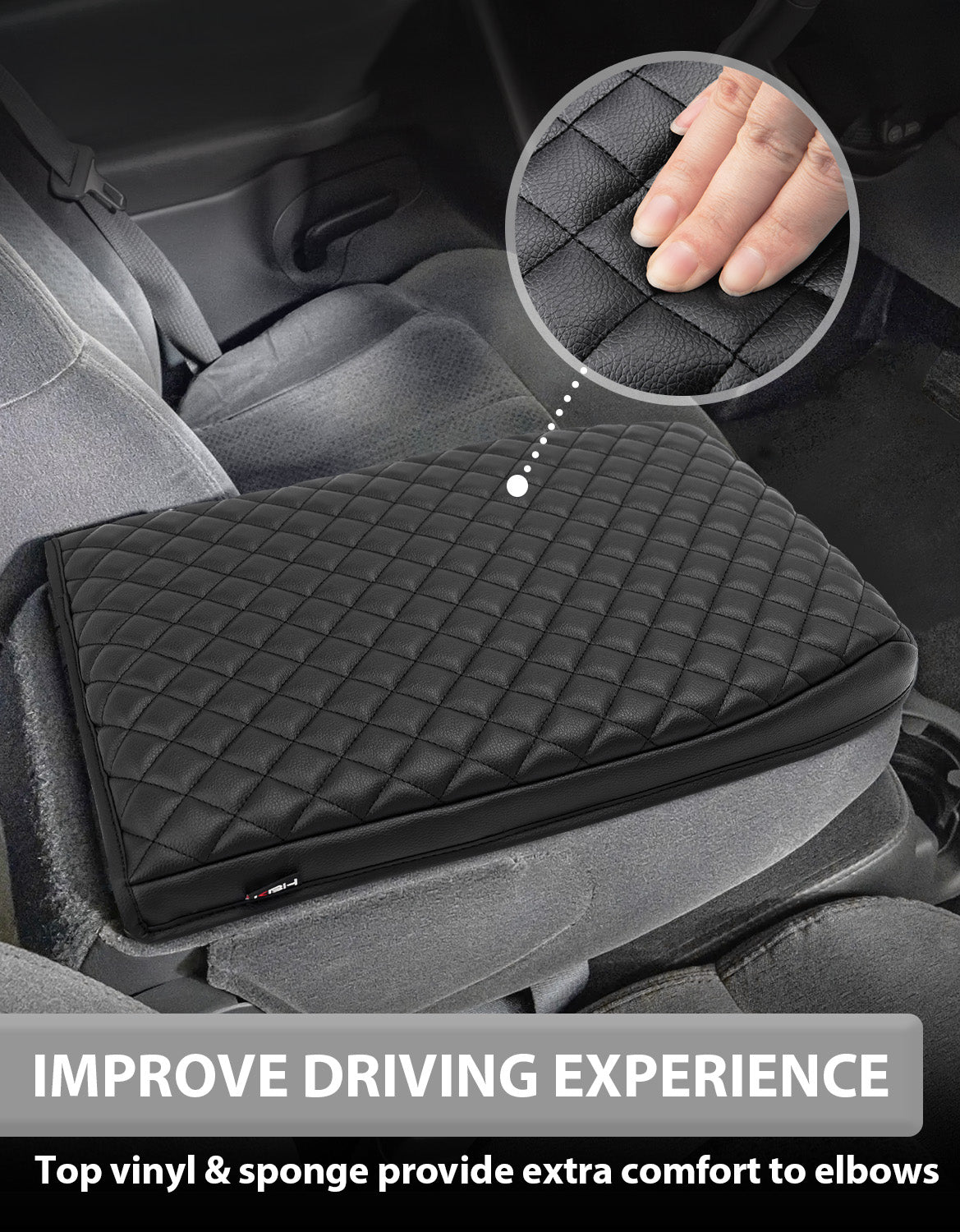 KBH Center Console Armrest Cover for Jump Seat 1999-2007 Chevy Silverado 1500 2500 3500,1999-2007 GMC Sierra 1500 2500 3500,2002-2006 Avalanche & Suburban & Tahoe