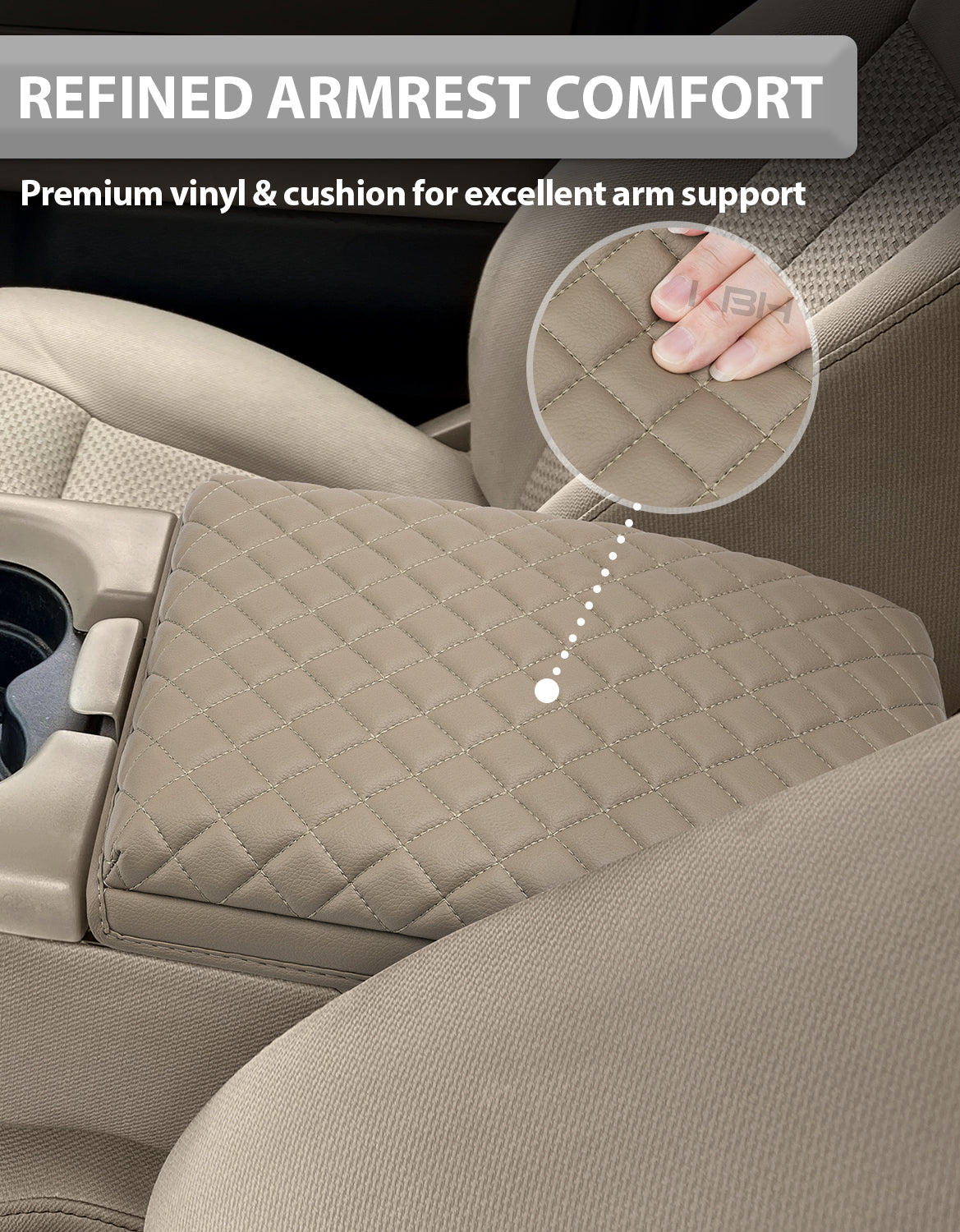 Center Console Armrest Cover Pad for Jump Seat 2004-2010 Ford F150