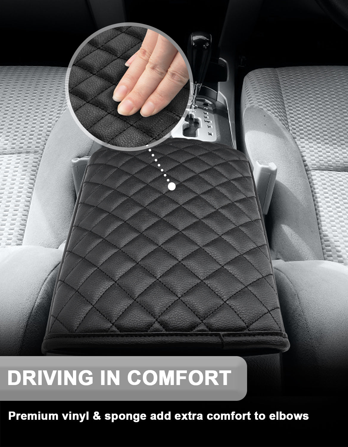 KBH Center Console Armrest Cover Cushion Pad for 2003-2009 Toyota 4Runner