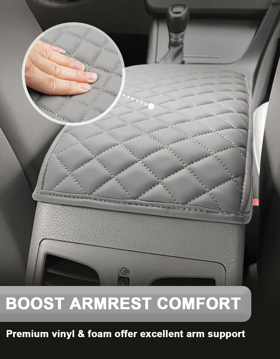 KBH Center Console Armrest Cover for Hyundai Sonata 2015-2019