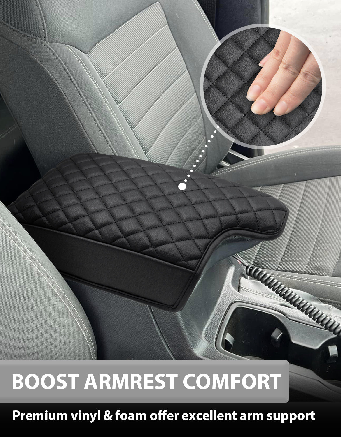 KBH Center Console Cover Pad for Ford Ranger 2019-2023